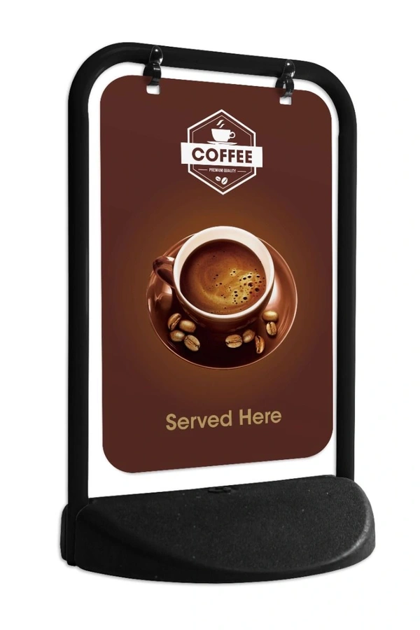  Weighted Pavement Sign Black
